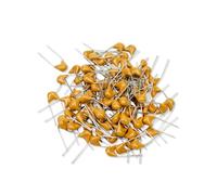 Innfeeltech 100pcs 50V 1uf Condensadores cerámicos monolíticos computadoras amarillas y accesorios electrónicos telefónicos