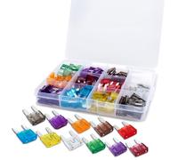 Innfeeltech 165 Piezas Mini Fusible Automotriz, Fusible Plano de 2A a 40A con 2 Pinzas de Plástico para Autos, Camiones y Motos