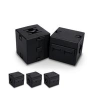 Innfeeltech 5 piezas de núcleo de anillo de ferrita Negro clip de núcleo de ferrita EMI supresor de ruido clip de cable con 13 mm de diámetro interior de los cables USB, tipo cuadrado Mejorado