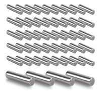 Innfeeltech 50 PCs 2mm * 10mm Pines de la boquilla Pegs de soporte de la estantería, 304ss Pines de soporte cilíndricos para la estantería y el gabinete