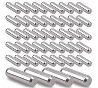 Innfeeltech 50 PCs 4mm * 10mm Pines de la boquilla Pegs de soporte de la estantería, 304ss Pines de soporte cilíndricos para la estantería y el gabinete
