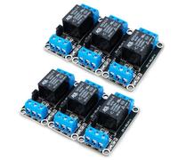 Innfeeltech 6 piezas DC 5v módulo de relé 1 relé de canal, con placa de expansión de disparador de alto o bajo nivel de acoplamiento óptico