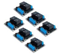 Innfeeltech 6pcs DC 12V Relay Module 2 Channel Relay with Optocoupler High or Low Level Trigger Placa de expansión
