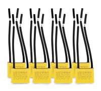 Innfeeltech 8 unidades Condensadores de seguridad 0.22uF 275V X2 Condensadores de supresión de interferencias en modo diferencial 18 * 14.5 * 8.5mm, Pitch P 50/50mm