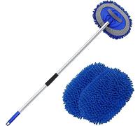 innhom Cepillo Lavar Coche 160 cm, Cepillo de limpieza de coche 2 en 1 Trapeador para la Limpieza mango largo, versátil herramienta de lavado de coche, apto para limpiar SUV, camiones, caravanas