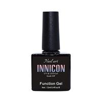 INNICON Function Refuerzo Gel 12ml, UV LED Soak-Off Semi-Permanente Ecológico Gel de Esmalte de uñas Arte de uñas Función de manicura Gel reforzado