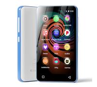 InniOasis Reproductor musical con Spotify, Pandora, Amazon Music, pantalla táctil de 4 pulgadas, MP4 y MP3 para niños con Libby, Audible, audiolibros (Blanco-Azul)