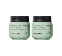 innisfree - Super Volcanic Pore Clay Mask - Cool Mint Chocolate - 100ml - (2ea) Set