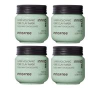 innisfree - Super Volcanic Pore Clay Mask - Cool Mint Chocolate - 100ml - (4ea) Set