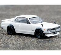 Inno Models Skyline 2000 GT-R (KPGC10) RHD (conducción a la derecha) color blanco 1/64 fundido a presión de coche IN64-KPGC10-WHI