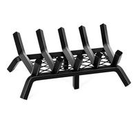 INNO STAGE Rejilla chimenea 17" con retenedor, hierro fundido, soporte troncos, camping/cocina