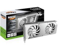 INNO3D Tarjeta gráfica NVIDIA GeForce RTX 5070 Twin X2 OC 12 GB GDDR7 de 192 bits PCI Express Gen 5 Gaming - N50702-12D7X-195064W (Blanco)