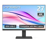 INNOCN Monitor 4K de 27 pulgadas UHD 3840 x 2160 LCD IPS Display, HDR400, USB C 65W, DP, HDMI, monitor de PC para Mac portátil, colores 1.07B+, altavoces integrados, soporte ajustable de pivote/altura