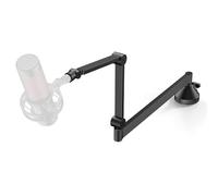 InnoGear Brazo de micrófono de perfil bajo, soporte de brazo de micrófono giratorio de 360°, brazo plegable para micrófono de escritorio con adaptador de 3/8 a 5/8 pulgadas para Fifine AM8 K669B Blue
