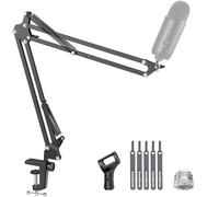 InnoGear Brazo de micrófono, soporte de micrófono mejorado para brazo de micrófono, soporte de suspensión con clip adaptador de tornillo de 0,95-1,5 cm para Blue Yeti Snowball, Yeti Nano, Yeti x y otros micrófonos, mediano