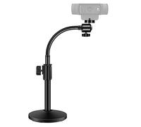 InnoGear Soporte de escritorio ajustable con cabezal de trípode, cuello de cisne y base para Logitech Webcam C922 C930e C920S C920 C615 y BRIO y otros dispositivos con rosca de 1/4 pulgadas