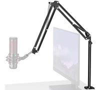InnoGear Soporte de micrófono de escritorio, giratorio de 360°, soporte de micrófono de brazo de brazo de brazo de brazo de elevación alta para Blue Yeti Snowball HyperX QuadCast SoloCast Fifine Shure