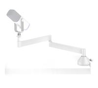 InnoGear Soporte de micrófono de perfil bajo para Fifine AM8 K669B Elgato Blue Yeti HyperX QuadCast AT2020 Shure SM58 SM7B, con clip de micrófono de montaje de choque adaptador de 3/8 pulgadas a 5/8