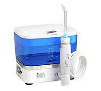 Innoliving INN-912 Irrigador Dental Recargable 500 ml con funda, limpieza eficaz y cómoda, presión ajustable, frecuencia pulsación, boquillas intercambiables