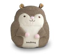 Innoliving Peluche ardilla calefactable INN-768S, cojín térmico en forma de ardilla, calentador eléctrico y calentador, sin agua