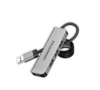 INNOMAX 6-en-1 Powered 3 Puertos USB 3.0 Hub/Adaptador, la cámara SD + lectores de Tarjetas SD Micro (UHS-I/SDXC/SDHC Cards) para MacBook Pro 2015, iMac, Mac Mini, Surface Pro, PC-Gris