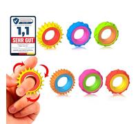 INNOMING Fidget Anillo Juguetes para niños Adultos, 6 Piezas Sensorik Autismo para Juguetes, Dedo-Spinner Anillos Anti estrés Autismo Juguetes TDAH, Alivio del estrés