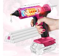 Innopower Pistola de pegamento caliente con batería de 100 W para batería Makita de 18 V/21 V, calentamiento rápido, pistola de pegamento con 12 barras de pegamento(sin batería)