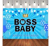 INNORU Cartel de fondo para bebé, póster de revelación de género, telón de fondo para fotografía de baby shower, decoración de fiesta de primer cumpleaños, accesorios de cabina de fotos, 6 x 4 pies