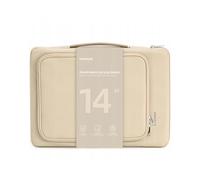 Innostyle Bolsa para portátil de 13 14 pulgadas, impermeable, ligera, duradera, OmniProtect Beige, compatible con MacBook Pro/Air, HP ProBook, Dell Inspiron, Yoga, ideal para el trabajo y los viajes