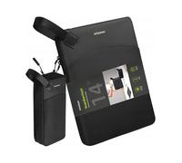 Innostyle Bolsa para portátil de 14 pulgadas, Funda impermeable con protección contra golpes, Negra, Bolsa ligera para portátil con bolsillos para accesorios. Compatible con MacBook Pro/Air