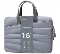 INNOSTYLE Bolsa para portátil para mujer de 15,6 16 pulgadas, impermeable, ligera, duradera, gris Carrylite, delgado, compatible con MacBook Pro/Air, HP ProBook, Dell Inspiron, Yoga, ASUS, ideal para