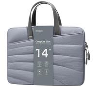 INNOSTYLE Carrylite Slim Bolsa para portátil para mujer de 14 pulgadas rosa impermeable, elegante y ligera, ideal para el trabajo y los viajes, bolsa multifuncional con múltiples bolsillos y asa