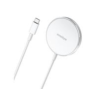 Innostyle Magease Cargador Inalámbrico de Inducción 15w para, Carga Rápida y Segura, Diseño Compacto, Hogar Y Oficina, Compatible con Múltiples Modelos de (Blanco)