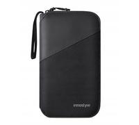 INNOSTYLE Riñonera para el hombro, bolsa para pasaporte impermeable, grande, bolso de hombro para hombre, bolsa impermeable para hombre, con bloqueo RFID, antirrobo, bolsa para teléfono móvil, bolsa