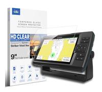 INNOSURE Protector de pantalla de vidrio templado compatible con Garmin Striker Vivid 9sv de 9 pulgadas, cubierta protectora antiarañazos, antihuellas (HD transparente)