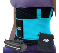 InnoTi Faja Lumbar para Hombre y Mujer - Cinturón Protector de los Lumbares en Actividades Deportivas, el Gimnasio y en el Trabajo - Evita Lesiones y Dolor de Espalda - Compresión de Doble Ajuste M