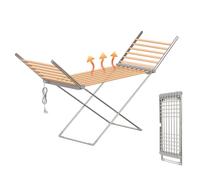 Innotic Tendedero eléctrico con calefacción de 230 W, 18 Tubos de calefacción, tendedero calefactable para Interiores para Apartamentos y oficinas, Aluminio, Plegable (145 x 94 x 54 cm)