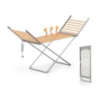 Innotic Tendedero Eléctrico con calefacción Plegable de 230 W, 18 Tubos de calefacción, tendedero calefactable para Interiores para Apartamentos y oficinas, Aluminio (145 x 94 x 54 cm)