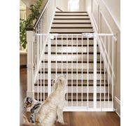 InnoTruth Puerta de bebé de 29-39.6 Pulgadas para escaleras, Puerta Extra Alta de 36 Pulgadas para Perros para la casa, Seguridad de Doble Bloqueo y diseño de Apertura con una Mano, Puerta para niños