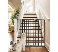 InnoTruth Puerta de bebé de 36 Pulgadas de Alto para Perros, Puerta de Seguridad de Cierre automático de 29-39.7 Pulgadas para protección Infantil para escaleras, diseño de Seguridad de Doble Bloqueo