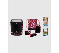 Innovabaq Set de mochila escolar Negro Rojo