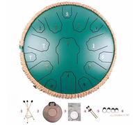 Innovación en Rain Drum: amplíe su paleta artística con este innovador diseño personalizable de 13 pulgadas y 15 notas(Green)