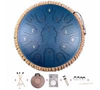 Innovación en Rain Drum: amplíe su paleta artística con este innovador diseño personalizable de 13 pulgadas y 15 notas(Blue)