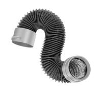 Innovador conector flexible de ventilación para secadora con sello de goma elástico, instalación sencilla para manguera de escape de baño a prueba de fugas y fácil de empujar