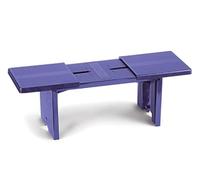 Innovador reposapiés portátil compacto color morado, fabricado en Estados Unidos