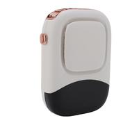 Innovador Ventilador De Cuello Colgante Potente Flujo De Aire Ventilador De Batería De Larga Duración para Viajes Al Aire, Trotar, Jardín, ABS,1 (WHITE)