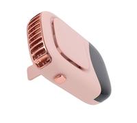Innovador Ventilador De Cuello Colgante Potente Flujo De Aire Ventilador De Batería De Larga Duración para Viajes Al Aire, Trotar, Jardín, ABS,1 (PINK)