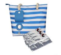 Innovadora bolsa térmica multiusos para vinos y aperitivos en tu próxima aventura al aire libre (azul)