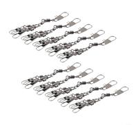 Innovadores accesorios de pesca, diez giratorios con funcionamiento suave y accesorios seguros para tus cebos