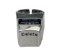 Innovadores anillos de teclado que representan una nueva artesanía de aleación resistente, adecuado para amantes de la moda e individualistas, joyería de iniciación de conversación, talla única, como